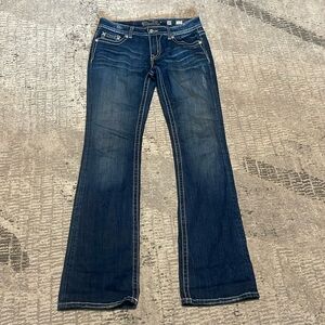 Ladies Miss Me JP6112B boot cut designed in US jeans Sz 30 Excellent Used Cond.